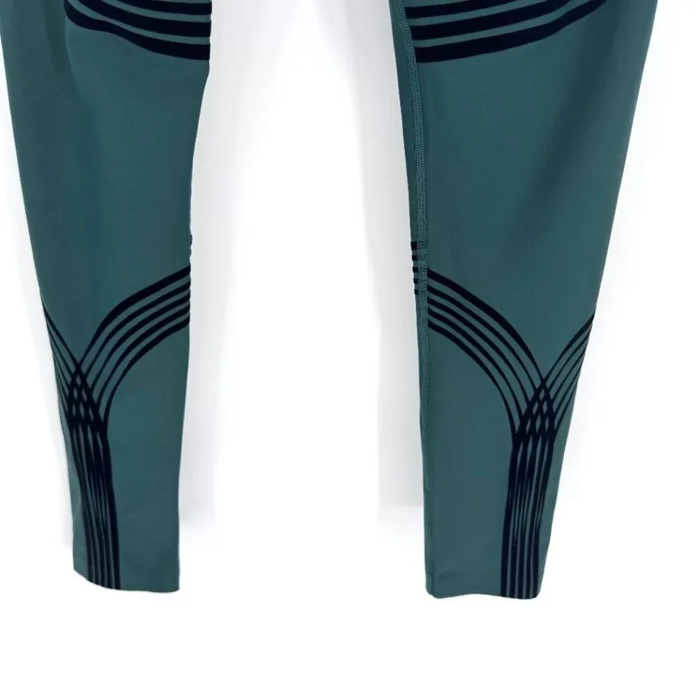 Savage X Fenty Special FX High Waist Sculpting Leggings Flocked Detail Green 3X